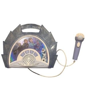 Disney Frozen Karaoke Machine w Microphone Elsa Anna Olaf
